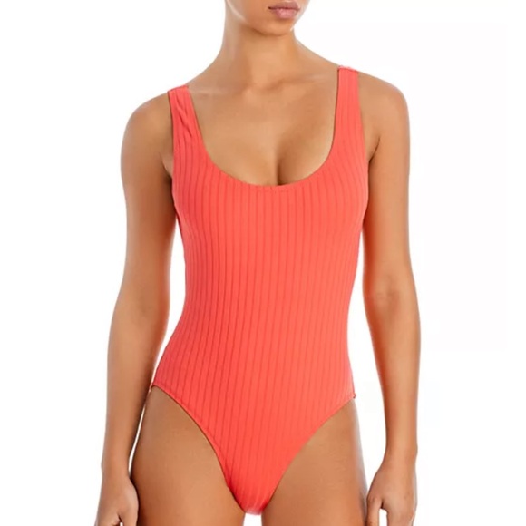 NWT Solid & Striped The Annemarie Ribbed One Piece Swimsuit size XS